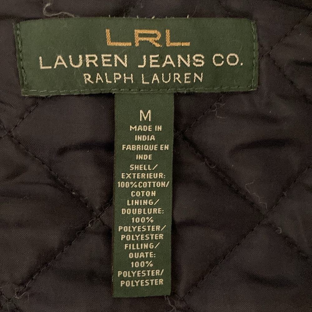 Ralph Lauren Jeans Dark Wash Quilted Denim Jacket - Picture 5 of 9